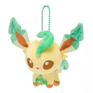 Pokemon Eevee Plush Keychain | Leafeon Kawaii Doll Pendant | Cute Gift for Kids